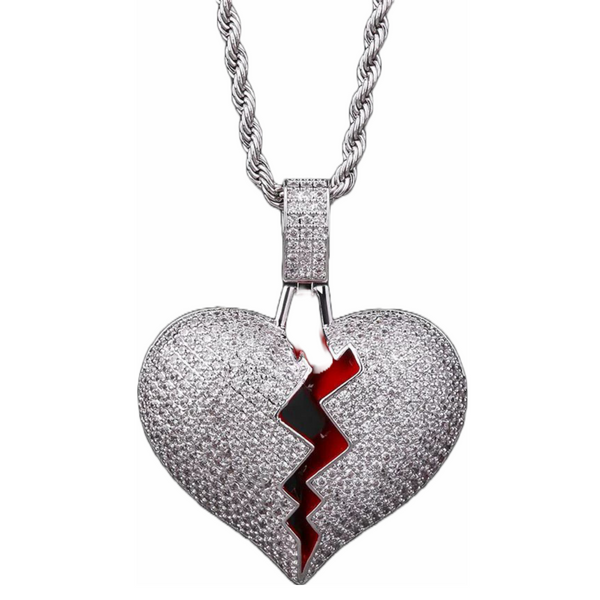 14K Gold Half Broken Heart Necklace 66682: buy online in NYC. Best price at  TRAXNYC.